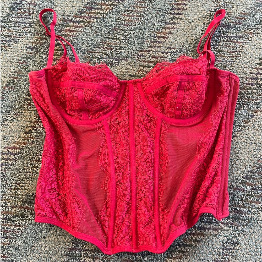 Out From Under Love Corset Red